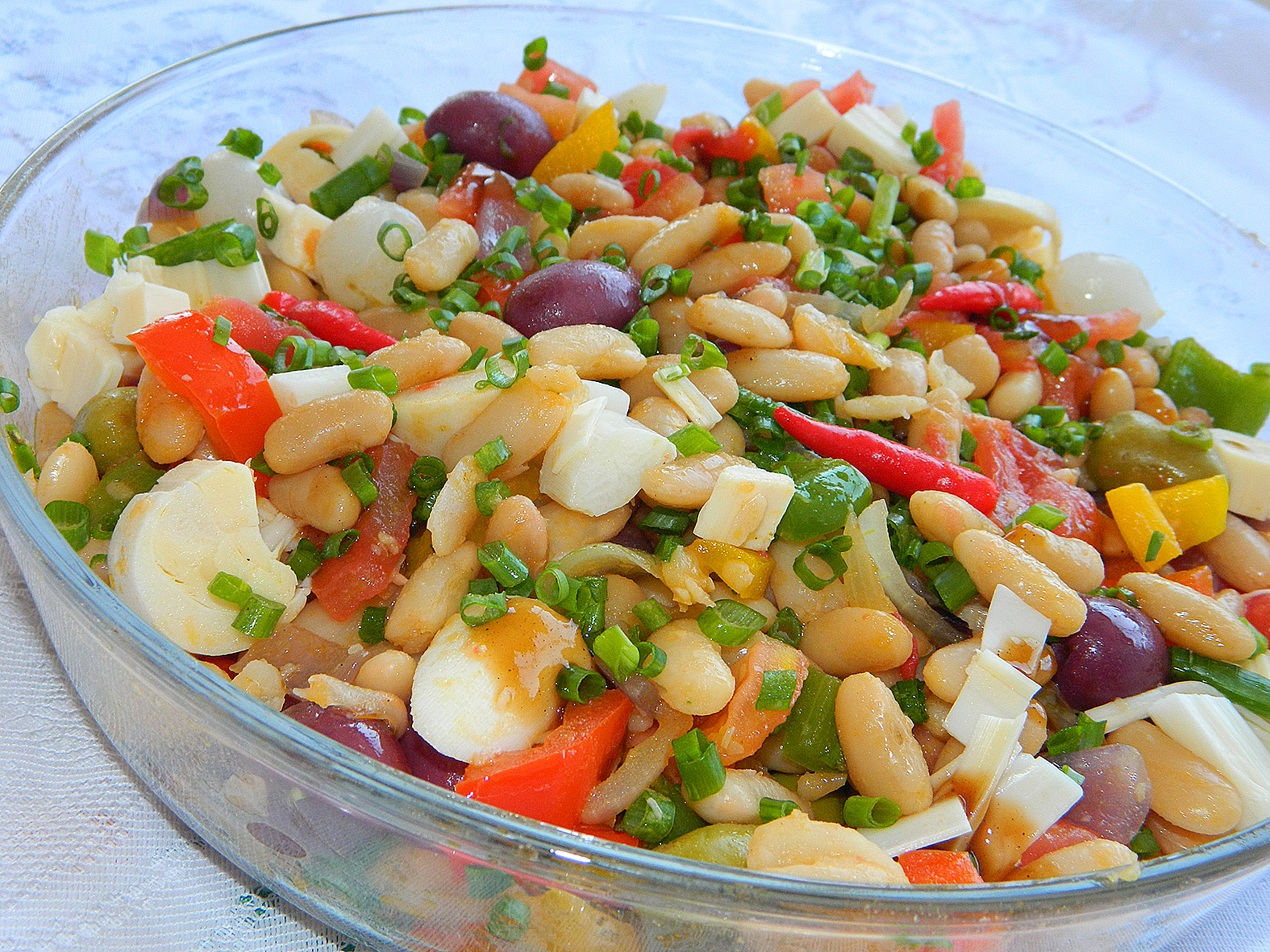 Salada de feijão branco